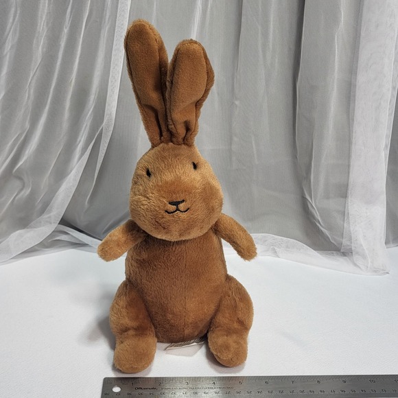Kohl's Cares 12" Brown Bunny Rabbit White Tailed Soft Stuffed Plush Animal Toy - Picture 6 of 7